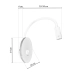 lafabryka.pl Kinkiet BASE 8W+2W WHITE ML6353 Milagro